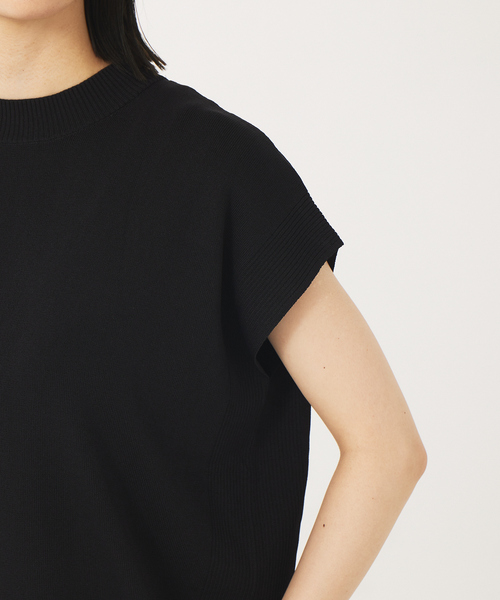 abahouse mavie（アバハウスマヴィ）の「強撚レーヨンナイロンモックネックPO（ニット/セーター・レディース・ベージュ/パープル/ブラック/グリーン・フリー）」の22枚目の写真