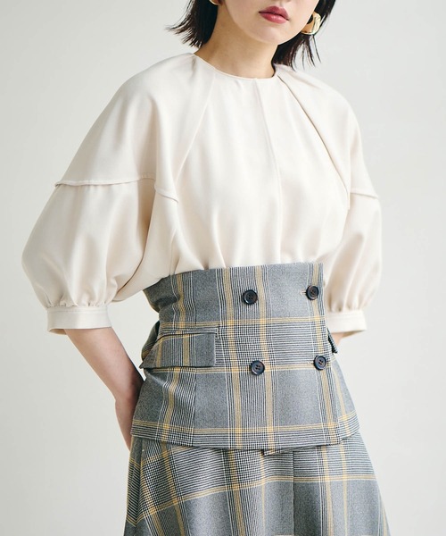 VIS(ビス)の「【Washable】エコウールタッチコルセット【sustainable】(ベルト・レディース・ブルー系その他/イエロー系その他・FREE)」の2枚目の写真