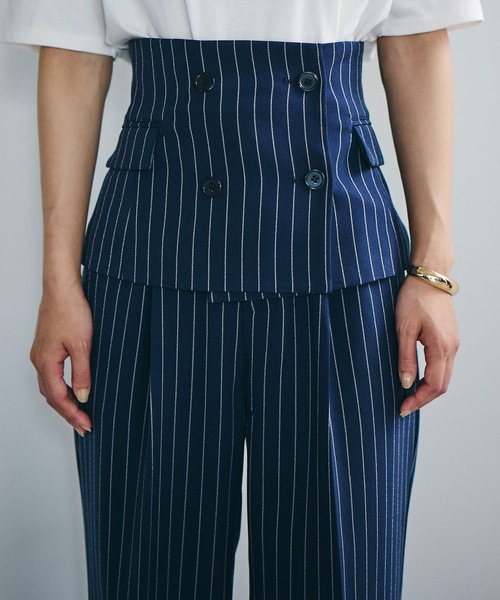 VIS(ビス)の「【Washable】エコウールタッチコルセット【sustainable】(ベルト・レディース・ブルー系その他/イエロー系その他・FREE)」の4枚目の写真