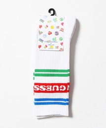 Guess | GUESS×J.BALVIN/ゲス×J.バルヴィン GO J BALVIN STRIPE SOCKS ロゴソックス ハイソックス 靴下(ソックス/靴下)