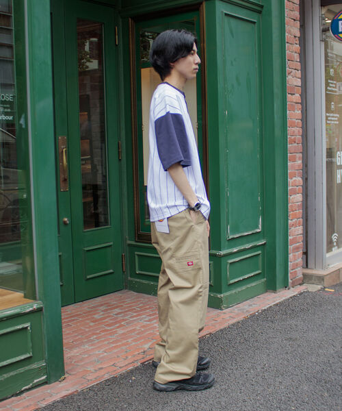 Dickies（ディッキーズ）の「【Dickies/ディッキーズ】ダブルニーイージーパンツ ワイドチノ チノパン ルーズフィット（チノパンツ・メンズ・ブラック/ベージュ/オリーブ・M/L/XL）」の8枚目の写真