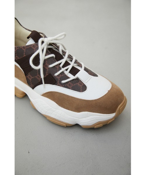 AZUL by moussy（アズールバイマウジー）の「CHAIN DESIGN SNEAKERS/チェーンデザインスニーカー（スニーカー・レディース・ブラウン系その他・SMALL/MEDIUM/LARGE）」の5枚目の写真