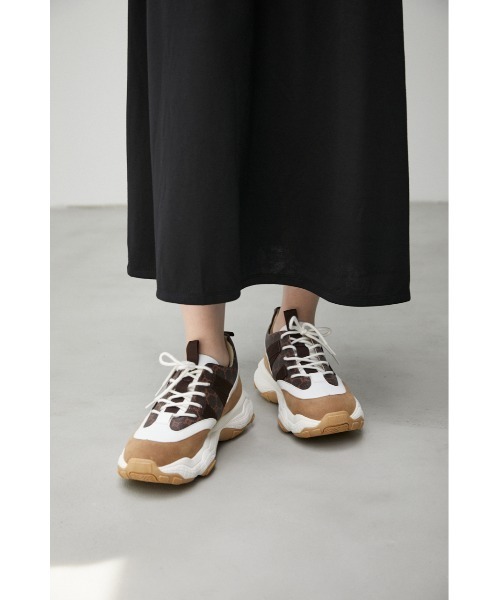 AZUL by moussy（アズールバイマウジー）の「CHAIN DESIGN SNEAKERS/チェーンデザインスニーカー（スニーカー・レディース・ブラウン系その他・SMALL/MEDIUM/LARGE）」の8枚目の写真