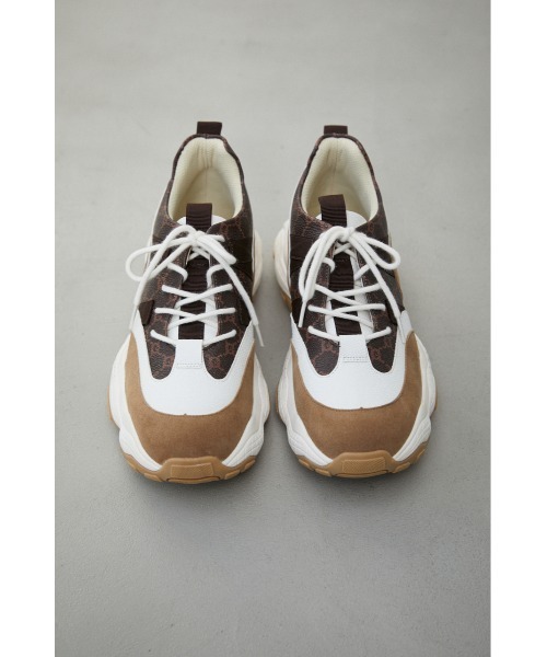 AZUL by moussy（アズールバイマウジー）の「CHAIN DESIGN SNEAKERS/チェーンデザインスニーカー（スニーカー・レディース・ブラウン系その他・SMALL/MEDIUM/LARGE）」の4枚目の写真