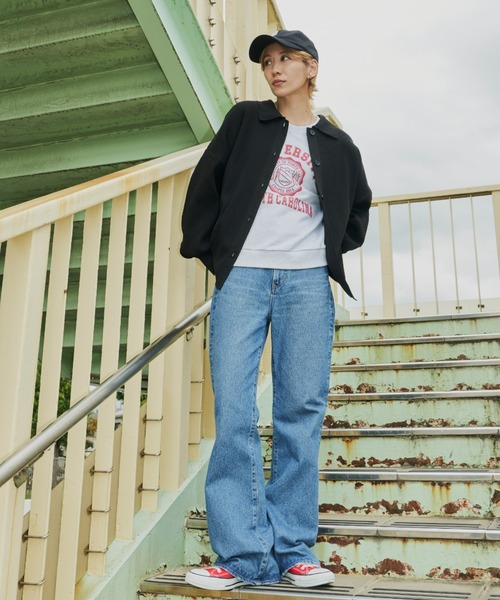 Auntie Rosa Holiday（アンティローザホリデー）の「襟付きオーバーサイズカーディガン（カーディガン/ボレロ・レディース・オフホワイト/ブラック/キャメル・FREE）」の4枚目の写真