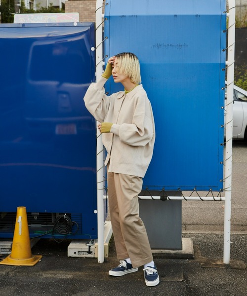 Auntie Rosa Holiday（アンティローザホリデー）の「襟付きオーバーサイズカーディガン（カーディガン/ボレロ・レディース・オフホワイト/ブラック/キャメル・FREE）」の14枚目の写真