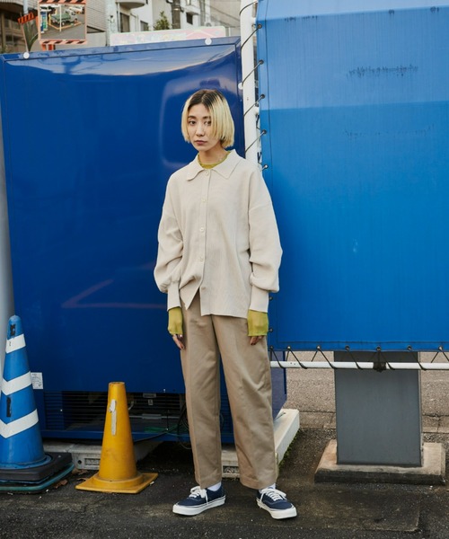 Auntie Rosa Holiday（アンティローザホリデー）の「襟付きオーバーサイズカーディガン（カーディガン/ボレロ・レディース・オフホワイト/ブラック/キャメル・FREE）」の17枚目の写真