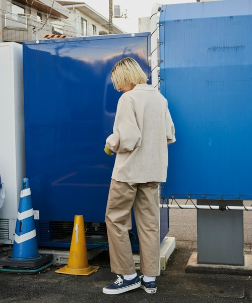 Auntie Rosa Holiday（アンティローザホリデー）の「襟付きオーバーサイズカーディガン（カーディガン/ボレロ・レディース・オフホワイト/ブラック/キャメル・FREE）」の20枚目の写真