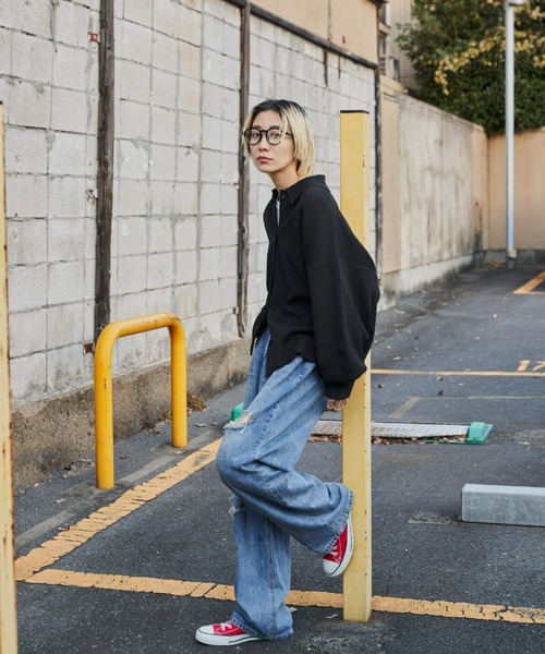 Auntie Rosa Holiday（アンティローザホリデー）の「襟付きオーバーサイズカーディガン（カーディガン/ボレロ・レディース・オフホワイト/ブラック/キャメル・FREE）」の9枚目の写真