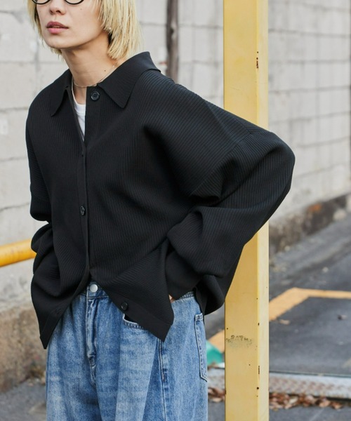 セール】襟付きオーバーサイズカーディガン（カーディガン/ボレロ