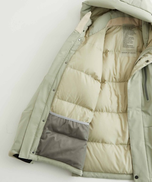 ADAM ET ROPE'（アダムエロペ）の「【ALLIED/アライド】ショートダウンジャケット/防水性/透湿性/保温性/ユニセックス（ダウンジャケット/コート・メンズ・ブラック/カーキ/ライトグリーン・S/M/L/XL）」の19枚目の写真