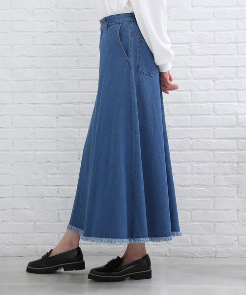 SHOO・LA・RUE(シューラルー)の「◆デニムAラインスカート(デニムスカート・レディース・ブルー/ダークネイビー・01/02/03/04/05)」の15枚目の写真