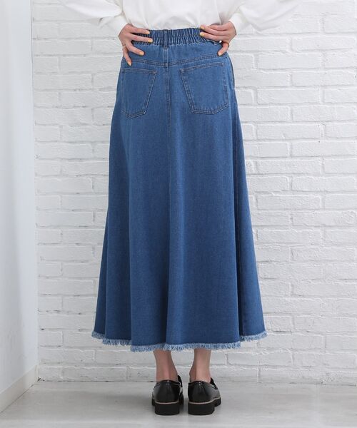 SHOO・LA・RUE(シューラルー)の「◆デニムAラインスカート(デニムスカート・レディース・ブルー/ダークネイビー・01/02/03/04/05)」の11枚目の写真