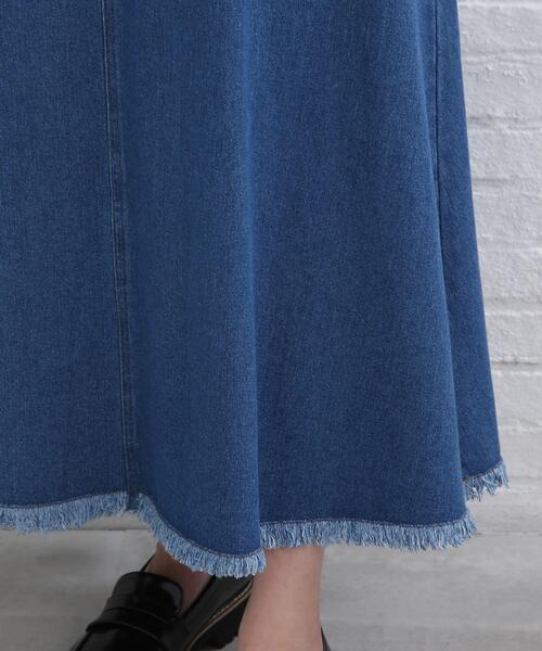SHOO・LA・RUE(シューラルー)の「◆デニムAラインスカート(デニムスカート・レディース・ブルー/ダークネイビー・01/02/03/04/05)」の13枚目の写真
