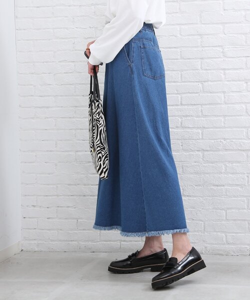 SHOO・LA・RUE(シューラルー)の「◆デニムAラインスカート(デニムスカート・レディース・ブルー/ダークネイビー・01/02/03/04/05)」の14枚目の写真