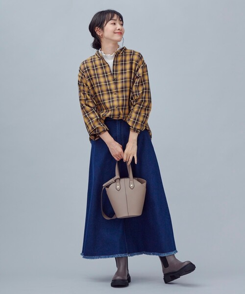 SHOO・LA・RUE(シューラルー)の「◆デニムAラインスカート(デニムスカート・レディース・ブルー/ダークネイビー・01/02/03/04/05)」の21枚目の写真