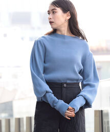 Ray BEAMS | Ray BEAMS / リブ バルーンスリーブ ニット(ニット/セーター)