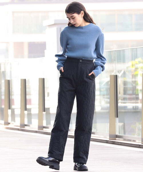 Ray BEAMS（レイビームス）の「Ray BEAMS / リブ バルーンスリーブ ニット（ニット/セーター・レディース・オフホワイト/ブラック/ブルー・ONE SIZE）」の19枚目の写真