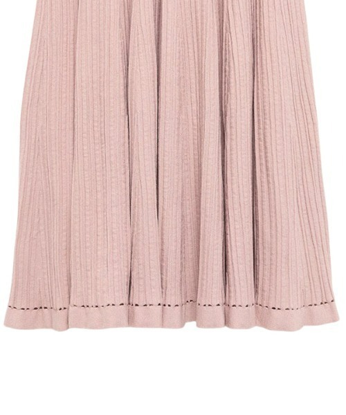 【新品タグ付】エイミーイストワール シアーコンビフレアニットワンピース エイミーイストワール EIMY ISTOIRE シアーコンビフレアニット