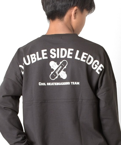 GLAZOS（グラソス）の「ドルマンスリーブバックプリントTシャツ（Tシャツ/カットソー・キッズ・ホワイト/チャコールグレー/エメラルド・140cm/150cm/160cm/170cm）」の3枚目の写真