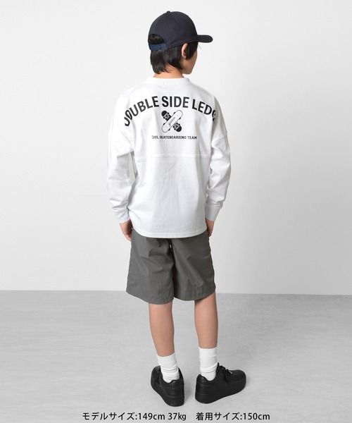 GLAZOS（グラソス）の「ドルマンスリーブバックプリントTシャツ（Tシャツ/カットソー・キッズ・ホワイト/チャコールグレー/エメラルド・140cm/150cm/160cm/170cm）」の15枚目の写真