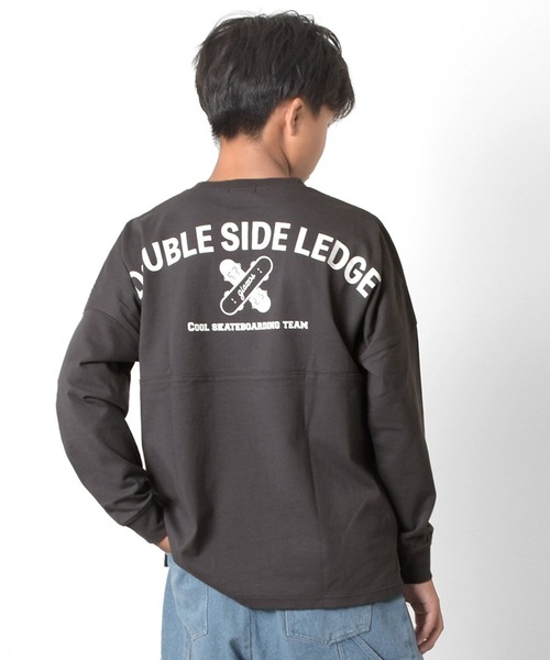 GLAZOS（グラソス）の「ドルマンスリーブバックプリントTシャツ（Tシャツ/カットソー・キッズ・ホワイト/チャコールグレー/エメラルド・140cm/150cm/160cm/170cm）」の4枚目の写真