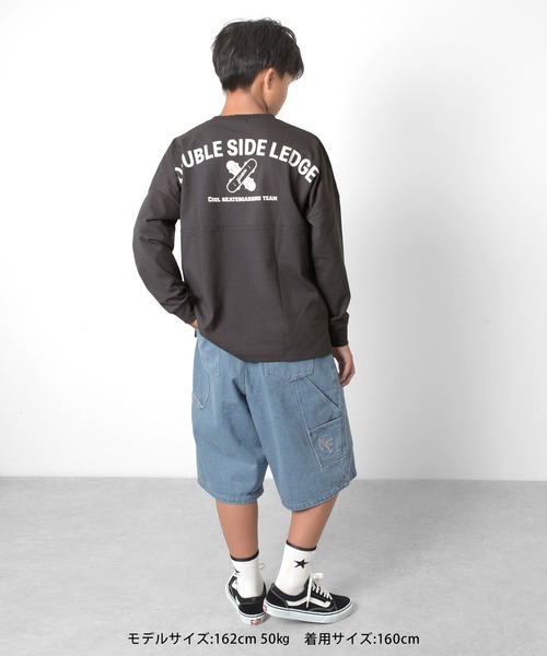 GLAZOS（グラソス）の「ドルマンスリーブバックプリントTシャツ（Tシャツ/カットソー・キッズ・ホワイト/チャコールグレー/エメラルド・140cm/150cm/160cm/170cm）」の13枚目の写真