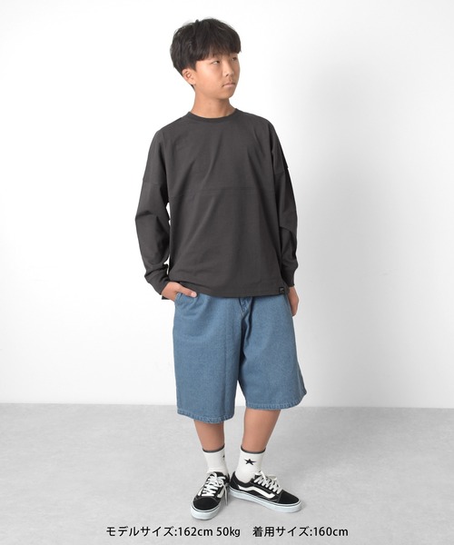 GLAZOS（グラソス）の「ドルマンスリーブバックプリントTシャツ（Tシャツ/カットソー・キッズ・ホワイト/チャコールグレー/エメラルド・140cm/150cm/160cm/170cm）」の18枚目の写真