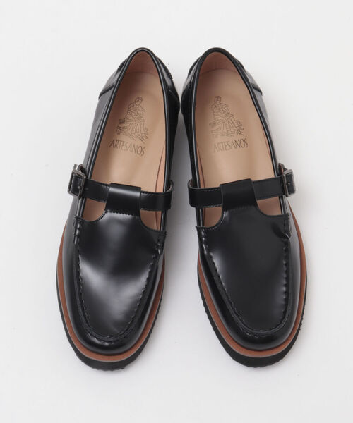 ARTESANOS（アルテサノス）の「【ARTESANOS/アルテサノス】◇【WEB限定】Tストラップローファー（ローファー・レディース・ブラック・36/37/38）」の3枚目の写真