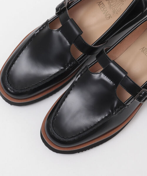 ARTESANOS（アルテサノス）の「【ARTESANOS/アルテサノス】◇【WEB限定】Tストラップローファー（ローファー・レディース・ブラック・36/37/38）」の6枚目の写真