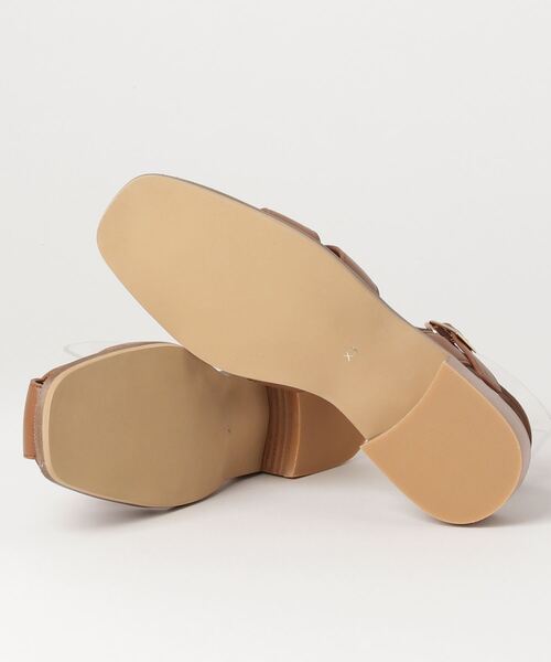 green label relaxing（グリーンレーベルリラクシング）の「フラットサンダル（サンダル・レディース・ブラウン・M）」の2枚目の写真