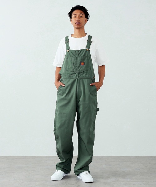 EDWIN(エドウィン)の「EDWIN エドウィン オーバーワークスファクトリー オーバーオール OWF サロペット(サロペット/オーバーオール・メンズ・カーキ/オリーブ/ブラック/ノンウォッシュ・MEDIUM/X-LARGE/LARGE/SMALL)」の16枚目の写真