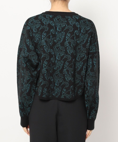 PAGEBOY（ページボーイ）の「フラワージャガードニット（ニット/セーター・レディース・ブラック/オフホワイト・FREE）」の13枚目の写真