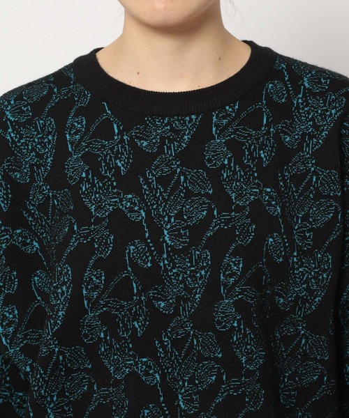 PAGEBOY（ページボーイ）の「フラワージャガードニット（ニット/セーター・レディース・ブラック/オフホワイト・FREE）」の15枚目の写真