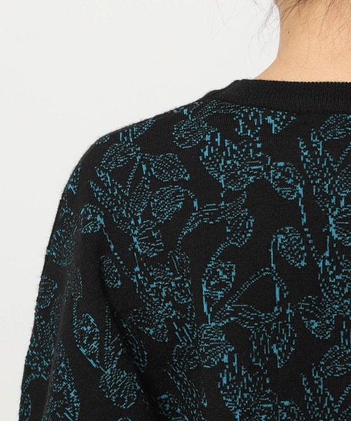 PAGEBOY（ページボーイ）の「フラワージャガードニット（ニット/セーター・レディース・ブラック/オフホワイト・FREE）」の17枚目の写真