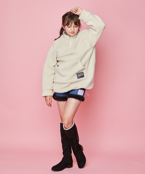 JENNI（ジェニィ）の「2wayファーロングブーツ（ブーツ・キッズ・ブラック/ベージュ/レッド・22cm/23cm/24cm/20cm/21cm）」の6枚目の写真