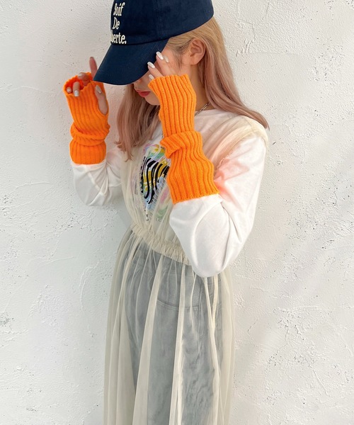 apres jour mignon(アプレジュールミニョン)の「チュールワンピース【ZOZOTOWN限定アイテム】(ワンピース・レディース・ブラック/アイボリー・X-LARGE/フリー)」の4枚目の写真