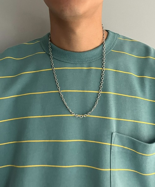 CIAOPANIC（チャオパニック）の「プリントボーダースウェットプルオーバー（Tシャツ/カットソー・メンズ・グレー/ブルー/グリーン・MEDIUM/LARGE）」の14枚目の写真