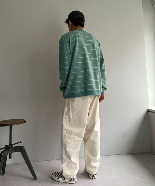 CIAOPANIC（チャオパニック）の「プリントボーダースウェットプルオーバー（Tシャツ/カットソー・メンズ・グレー/ブルー/グリーン・MEDIUM/LARGE）」の22枚目の写真