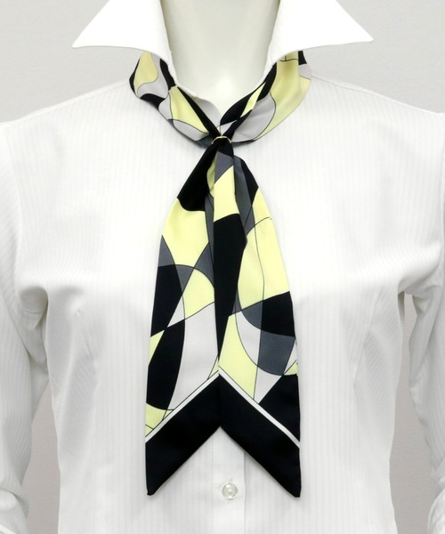 TOKYO SHIRTS（トウキョウシャツ）の「リング付きスカーフ（バンダナ/スカーフ・レディース・ボルドー/パープル/グリーン/ブラウン/ネイビー/イエロー・FREE）」の6枚目の写真