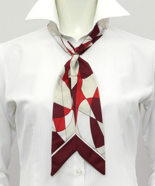 TOKYO SHIRTS（トウキョウシャツ）の「リング付きスカーフ（バンダナ/スカーフ・レディース・ボルドー/パープル/グリーン/ブラウン/ネイビー/イエロー・FREE）」の2枚目の写真