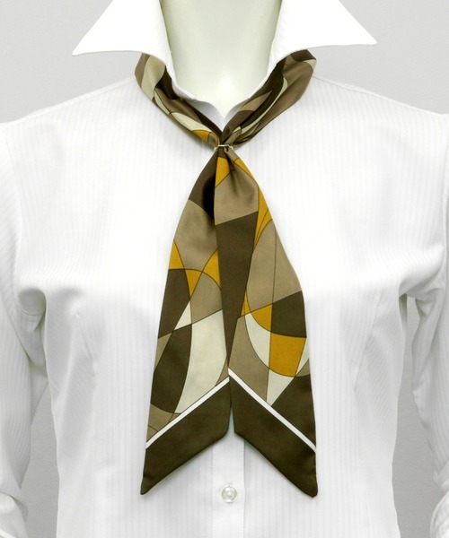 TOKYO SHIRTS（トウキョウシャツ）の「リング付きスカーフ（バンダナ/スカーフ・レディース・ボルドー/パープル/グリーン/ブラウン/ネイビー/イエロー・FREE）」の8枚目の写真