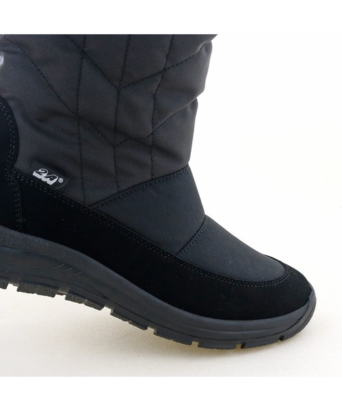 あしながおじさん（アシナガオジサン）の「耐水・防寒｜ミドルスノーブーツ　3180003（レインシューズ・レディース・ダークブラウン/ブラック・M/L/S/LL）」の9枚目の写真