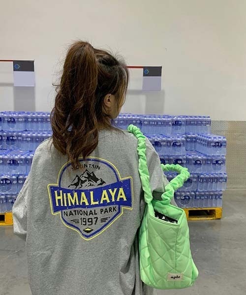 SONA（ソナ）の「SONYUNARA HIMALAYAプリントオーバーフィット長袖Tシャツ（Tシャツ/カットソー・レディース・グレー/ホワイト・FREE）」の16枚目の写真
