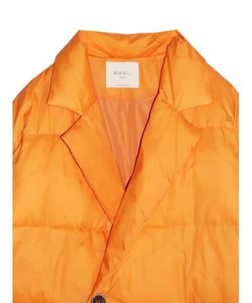 AMAIL（アマイル）の「Pumpkin warm coat（ダウンジャケット/コート・レディース・ブラック/オレンジ・FREE）」の10枚目の写真