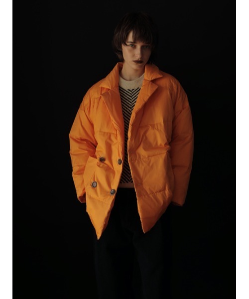 AMAIL（アマイル）の「Pumpkin warm coat（ダウンジャケット/コート・レディース・ブラック/オレンジ・FREE）」の3枚目の写真