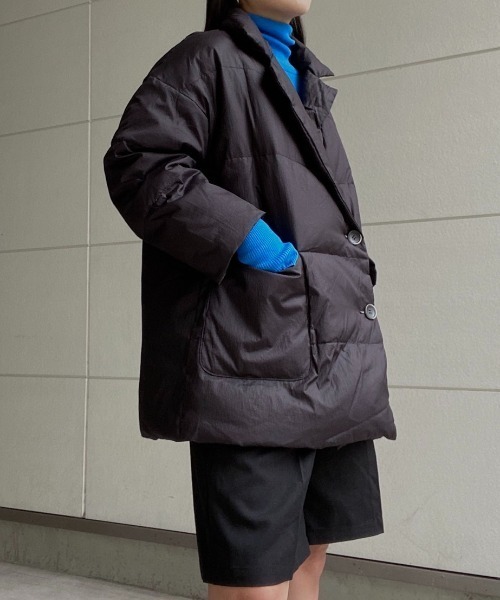 AMAIL（アマイル）の「Pumpkin warm coat（ダウンジャケット/コート・レディース・ブラック/オレンジ・FREE）」の16枚目の写真