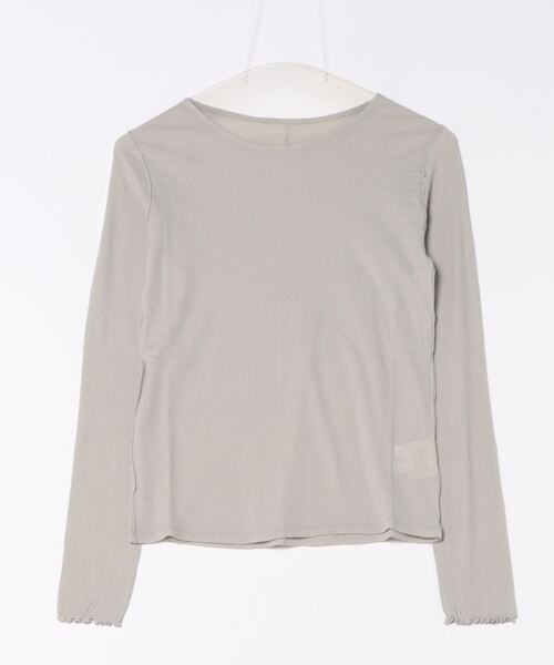 tシャツ 60/-強撚ストレッチフライス　クルーネックプルオーバー レディース yuni tシャツ 60/-強撚ストレッチフライス クルーネックプル