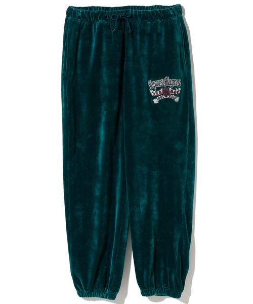 XLARGE(エクストララージ)の「XLARGE × JAPANESE MAGENESE VELOUR TRACK PANTS(その他パンツ・メンズ・チャコール/ブラック/グリーン・M/L/XL/XXL)」の3枚目の写真