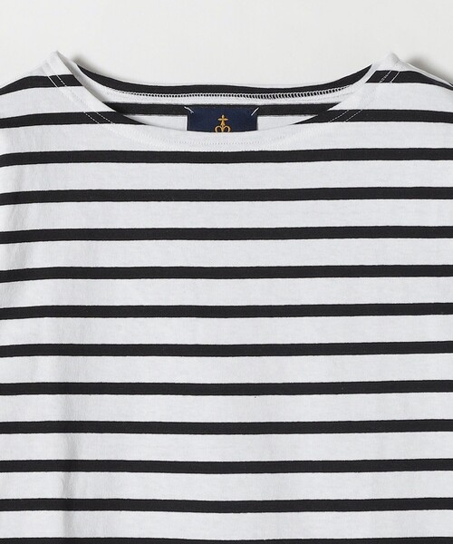 Le Minor（ルミノア）の「【SHIPS any別注】Le minor: コンパクト ロングスリーブ ボーダーTEE（Tシャツ/カットソー・レディース・ブラック/ブルー/グリーン・ONE SIZE）」の7枚目の写真